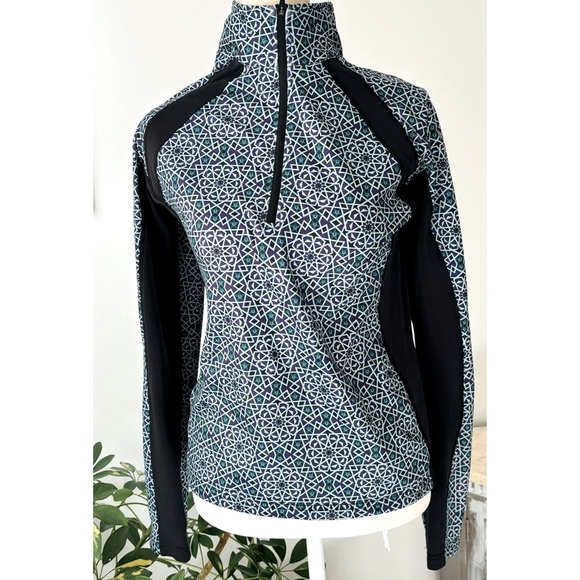 Kerrits Outdoor fleece sports athletic top in blue and purple - Size Small - Picture 4 of 15